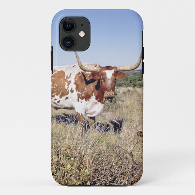 Capa Para iPhone Da Case-Mate Raça de Texas Longhorn (foto) (Verso)