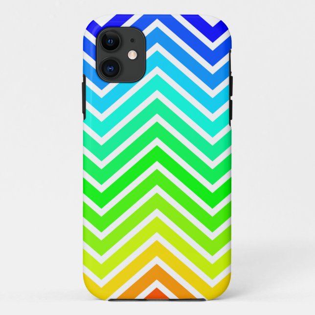 Capa Para iPhone Da Case-Mate Rainbow Zigzag (Verso)