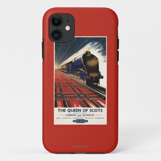 Capa Para iPhone Da Case-Mate Rainha do trem escocês do Pullman (Verso)