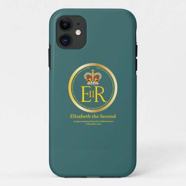 Capa Para iPhone Da Case-Mate Rainha Elizabeth II reinante (Verso)