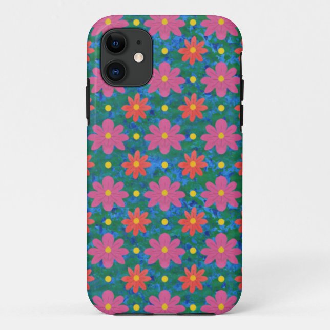 Capa Para iPhone Da Case-Mate Rangoli Flowers Bolinhas iPhone 5/5s Xtreme Case (Verso)