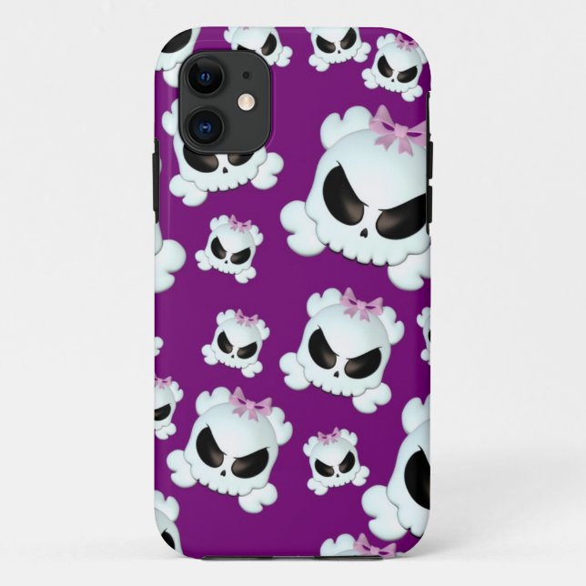 Capa Para iPhone Da Case-Mate Rapariga Skullz (Verso)