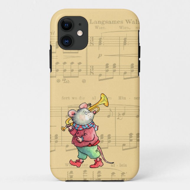 Capa Para iPhone Da Case-Mate Rato da trombeta na partitura - iPhone 5 do (Verso)