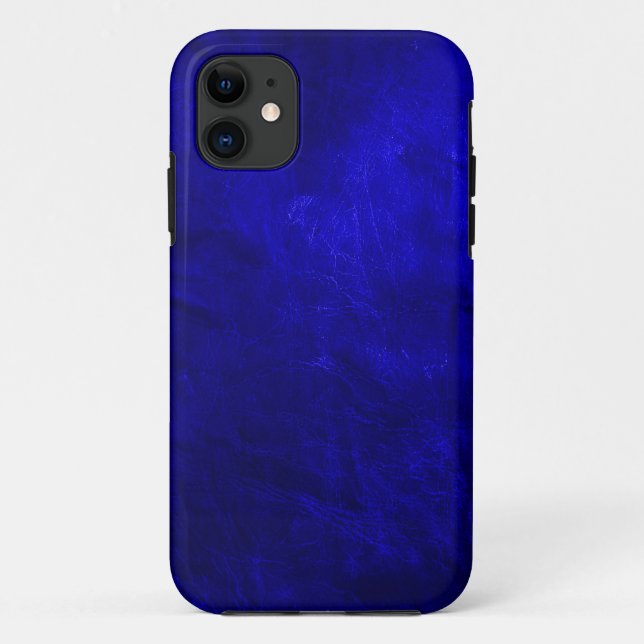 Capa Para iPhone Da Case-Mate Real Couro Azul (Verso)