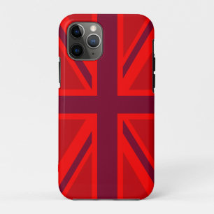Capa Para iPhone Da Case-Mate Red Color Background British Union Jack