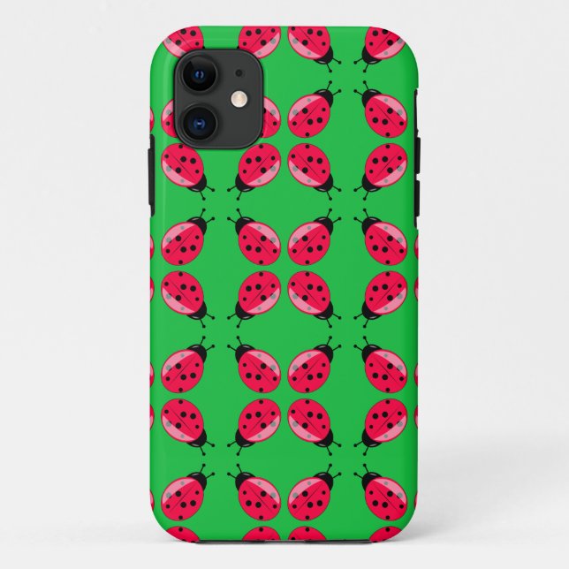Capa Para iPhone Da Case-Mate Red Ladybugs (Verso)