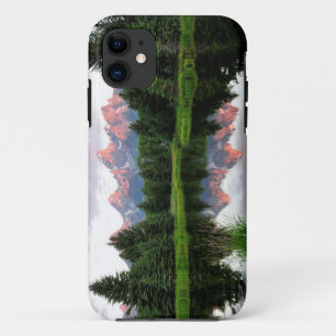Capa Para iPhone Da Case-Mate Reflexões grandes de Teton sobre a lagoa do casto