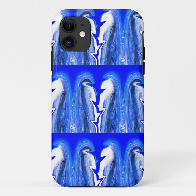 Capa Para iPhone Da Case-Mate Relâmpago azul (Verso)