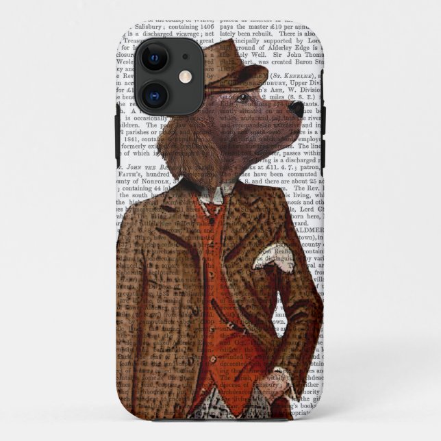 Capa Para iPhone Da Case-Mate Retrato do Red Setter Rider (Verso)