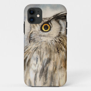 Capa Para iPhone Da Case-Mate Retrato Realista da Vida Selvagem da Coruja Real