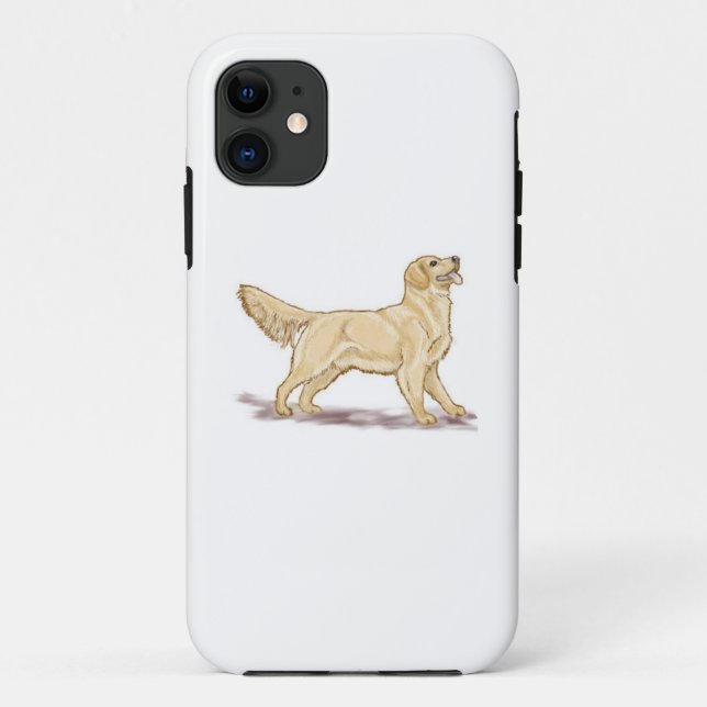 Capa Para iPhone Da Case-Mate Retriever de ouro (Verso)