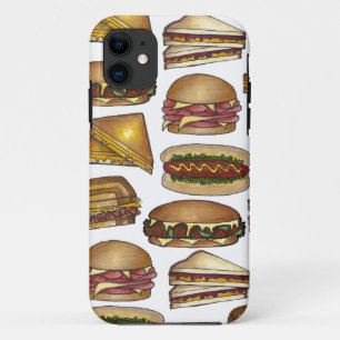 Capa Para iPhone Da Case-Mate Reuben PBJ Ham Cheese Sanduíche Sanduíche de Sandu