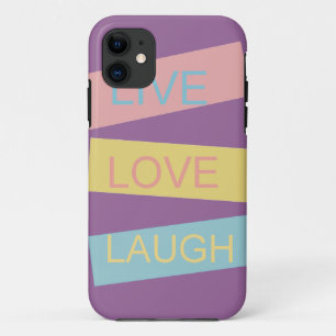 Capa Para iPhone Da Case-Mate Rir de amor ao vivo design gráfico motivacional