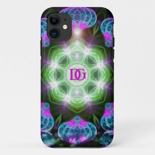 Capa Para iPhone Da Case-Mate Roda Gigante Verde Rosa Azul Fractal Arte Personal