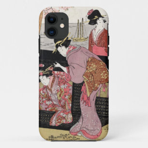 Capa Para iPhone Da Case-Mate Rolo japonês legal da senhora da gueixa do trio d