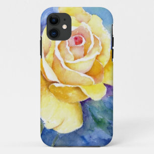 Capa Para iPhone Da Case-Mate Rosa amarelo perfeito na aguarela