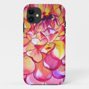 Capa Para iPhone Da Case-Mate Rosa Dahlia flor aquarela