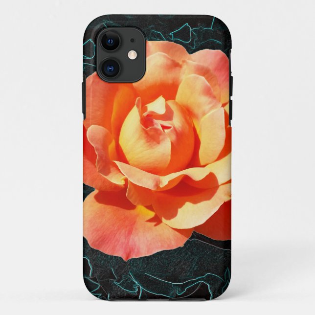 Capa Para iPhone Da Case-Mate Rosa laranja brilhante (Verso)