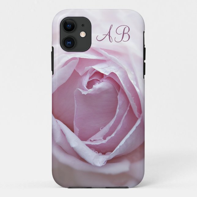 Capa Para iPhone Da Case-Mate Rosa rosa inicializada (Verso)