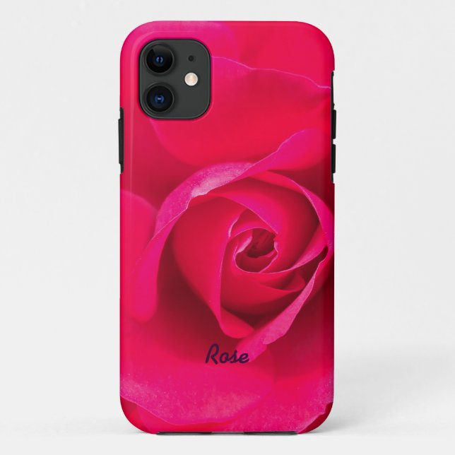 Capa Para iPhone Da Case-Mate Rosa Rosa Vermelha Romântica Personalizada v2 (Verso)