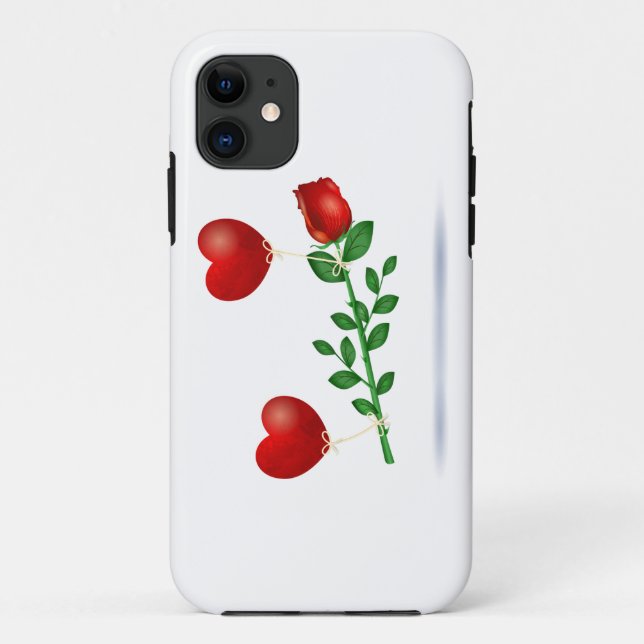 Capa Para iPhone Da Case-Mate Rosa vermelha (Verso)