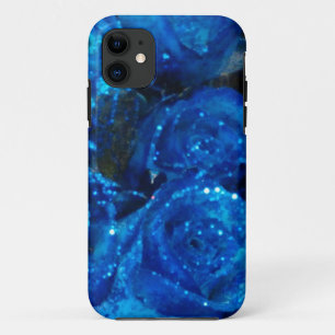 Capa Para iPhone Da Case-Mate Rosas de Glamor Azul com Amor Romântico