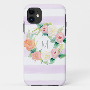Capa Para iPhone Da Case-Mate Rosas Florais Simples De Cor De Água Moderna Com F