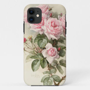 Capa Para iPhone Da Case-Mate Rosas românticos do Victorian do vintage