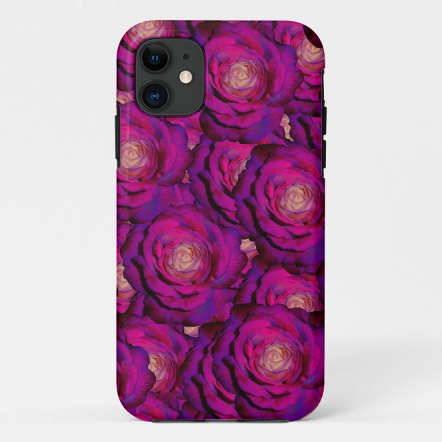 Capa Para iPhone Da Case-Mate Rosas roxas (Verso)