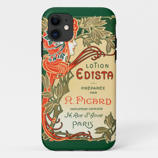 Capa Para iPhone Da Case-Mate Rótulo francês Art Nouveau de 1910 (Verso)