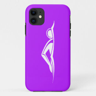 Capa Para iPhone Da Case-Mate roxo do logotipo da natação do iPhone 5