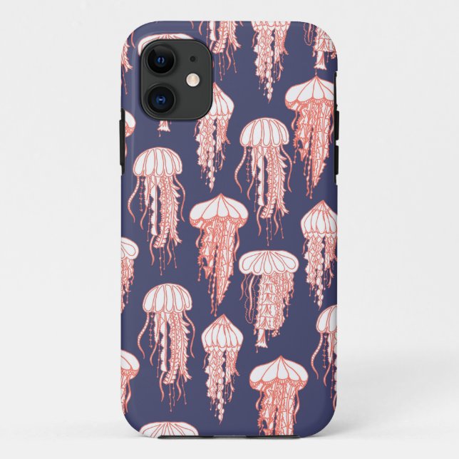 Capa Para iPhone Da Case-Mate Roxo profundamente azul alegre da capa de telefone (Verso)