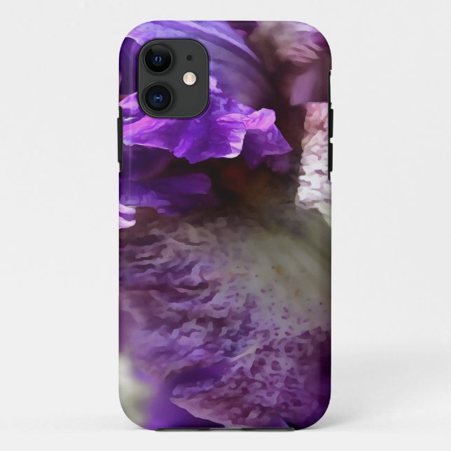 Capa Para iPhone Da Case-Mate Roxo, Violeta e Mauve Iris Abstrato (Verso)