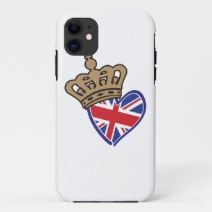 Capa Para iPhone Da Case-Mate Royal Crowm UK Heart Flag