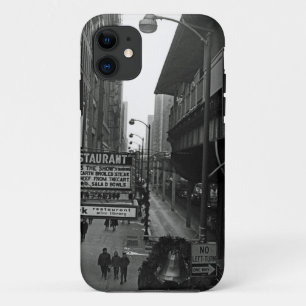 Capa Para iPhone Da Case-Mate Rua do sinal do restaurante de Blackhawk dos anos