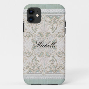 Capa Para iPhone Da Case-Mate Rústico Lace com Idade Vintage Linen