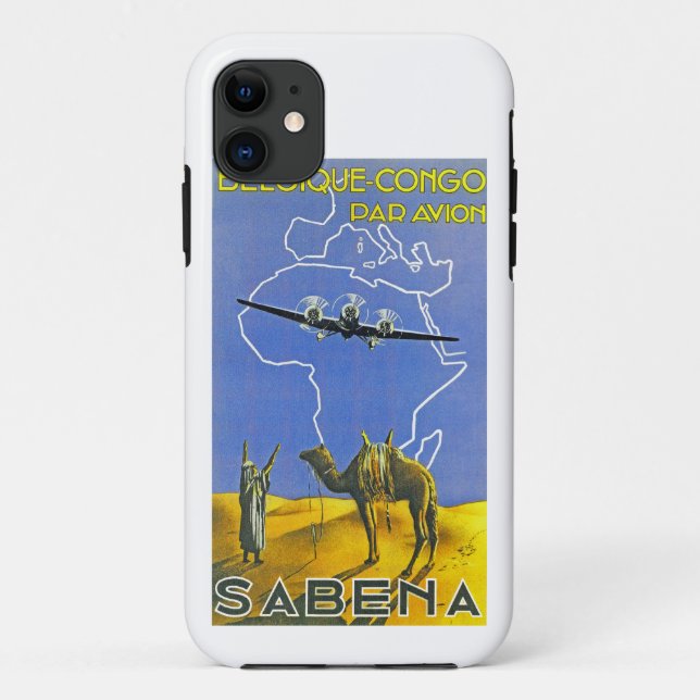 Capa Para iPhone Da Case-Mate Sabena ~ Belgique Congo (Verso)