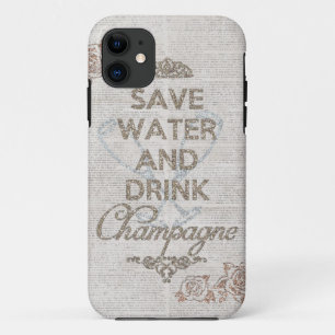 Capa Para iPhone Da Case-Mate Salvar a água e beba a caixa gasto do brilho de