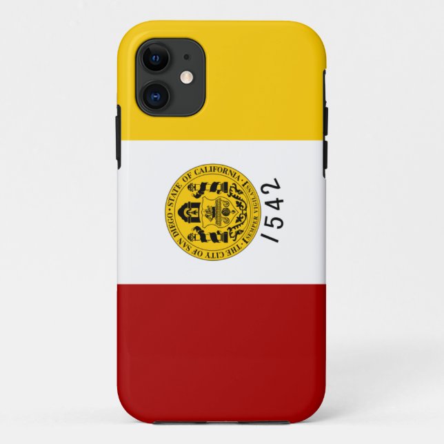 Capa Para iPhone Da Case-Mate San Diego Flag (Verso)