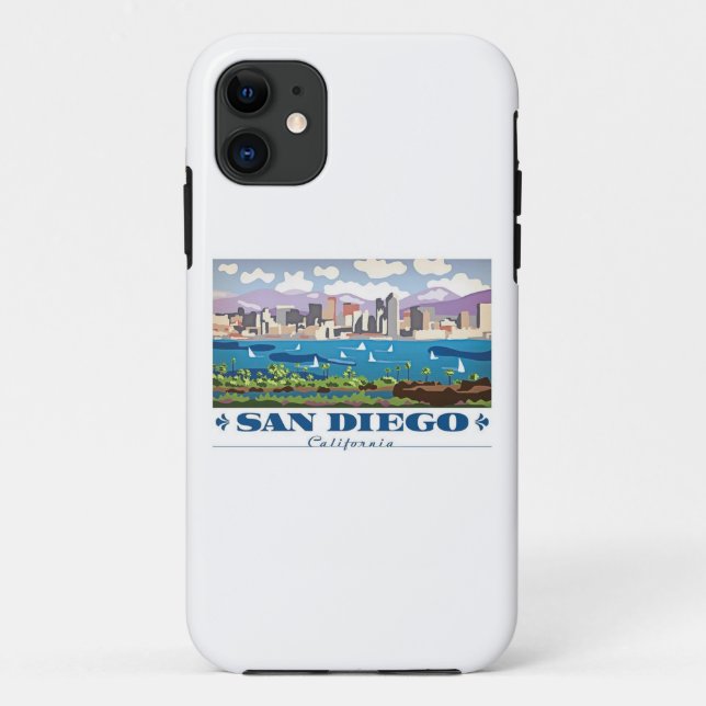 Capa Para iPhone Da Case-Mate San Diego Skyline (Verso)