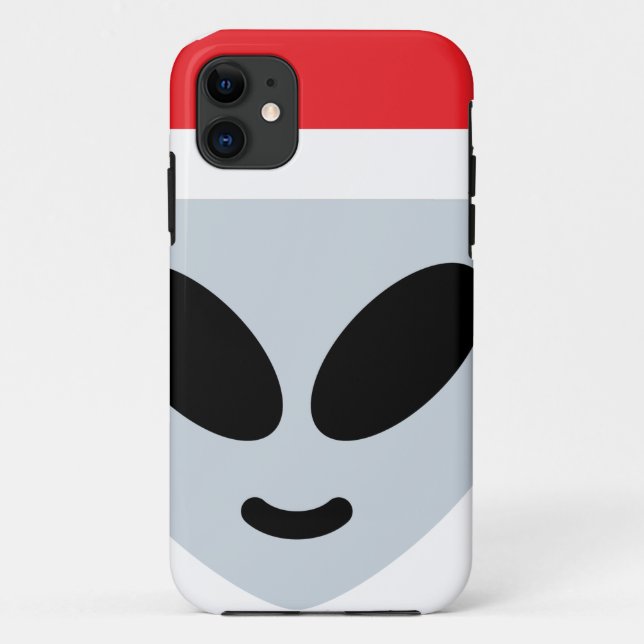 Capa Para iPhone Da Case-Mate santa claus alienígena emoji (Verso)