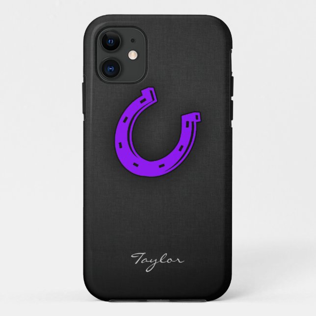 Capa Para iPhone Da Case-Mate Sapato violeta de cavalo (Verso)