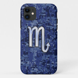 Capa Para iPhone Da Case-Mate Scorpio Zodiac - Símbolo Marinho Azul Camo