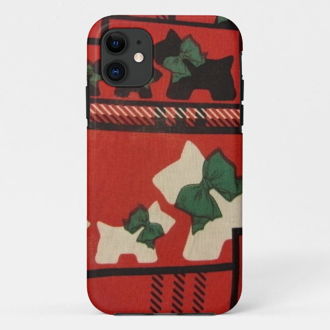 Capa Para iPhone Da Case-Mate Scotty e Westies Xadrezes (Verso)