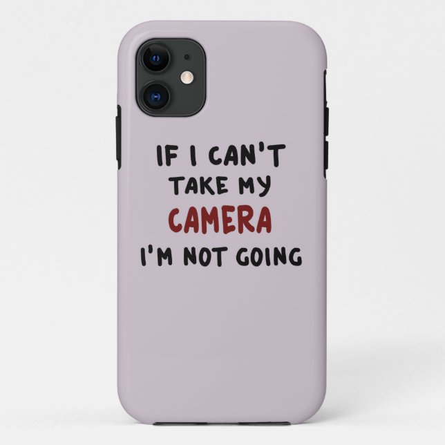 Capa Para iPhone Da Case-Mate Se eu não puder pegar minha câmera... (Verso)