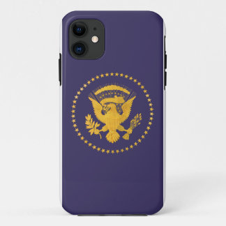 Capa Para iPhone Da Case-Mate Selo Presidencial Dourado em Terra Azul