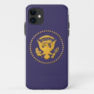 Capa Para iPhone Da Case-Mate Selo presidencial Dourado na terra azul