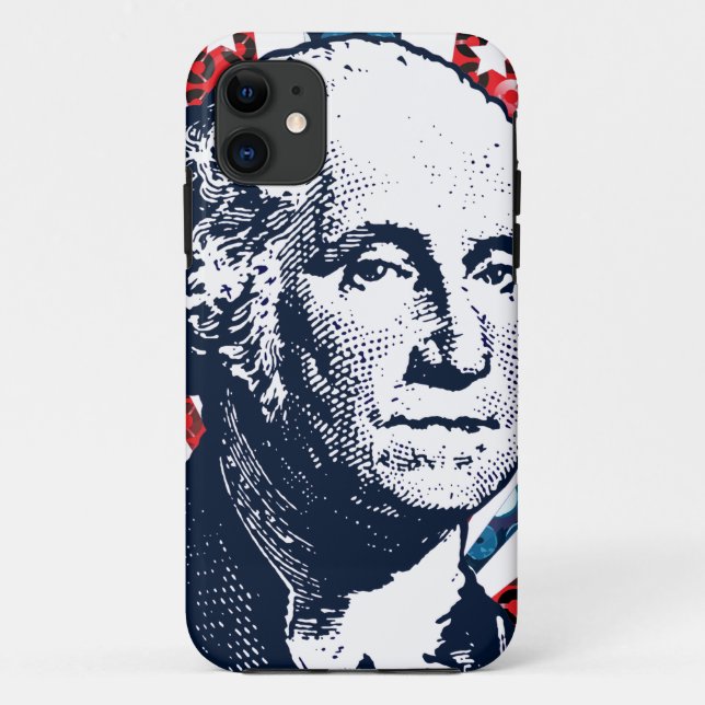 Capa Para iPhone Da Case-Mate sequin george washington (Verso)