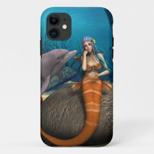 Capa Para iPhone Da Case-Mate Sereia Sonhadora Golfinho Arte de Fantasia Subaquá