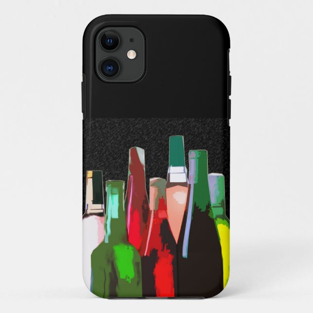 Capa Para iPhone Da Case-Mate Sete garrafas do vinho (Verso)
